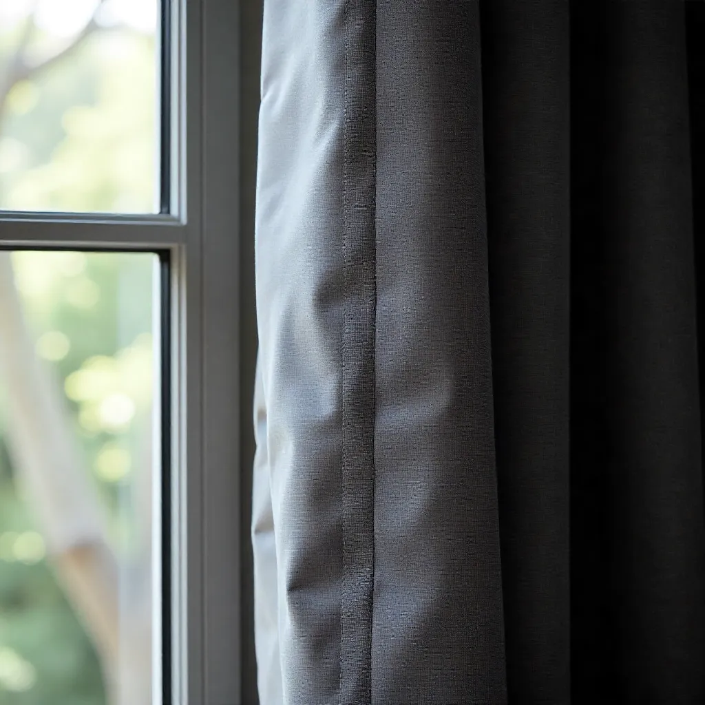 Elegant thermal curtain installation